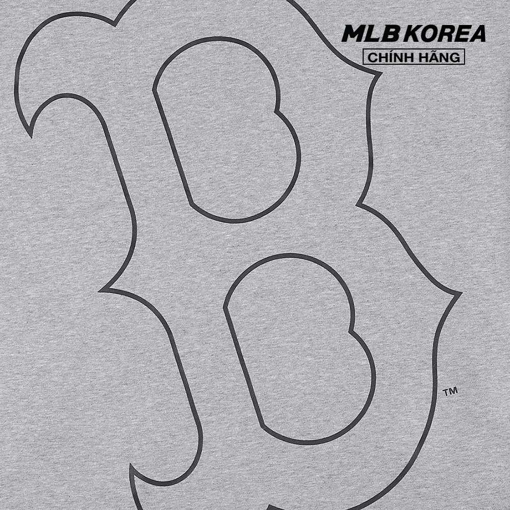 MLB - Áo hoodie tay ngắn phối mũ trùm Mega Logo 31HD52131-43M