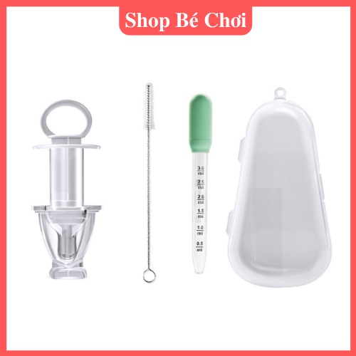 Dụng cụ bón thuốc ống hút sữa dạng xilanh cho bé không chịu bú bình an toàn chống sặc EmmaKids