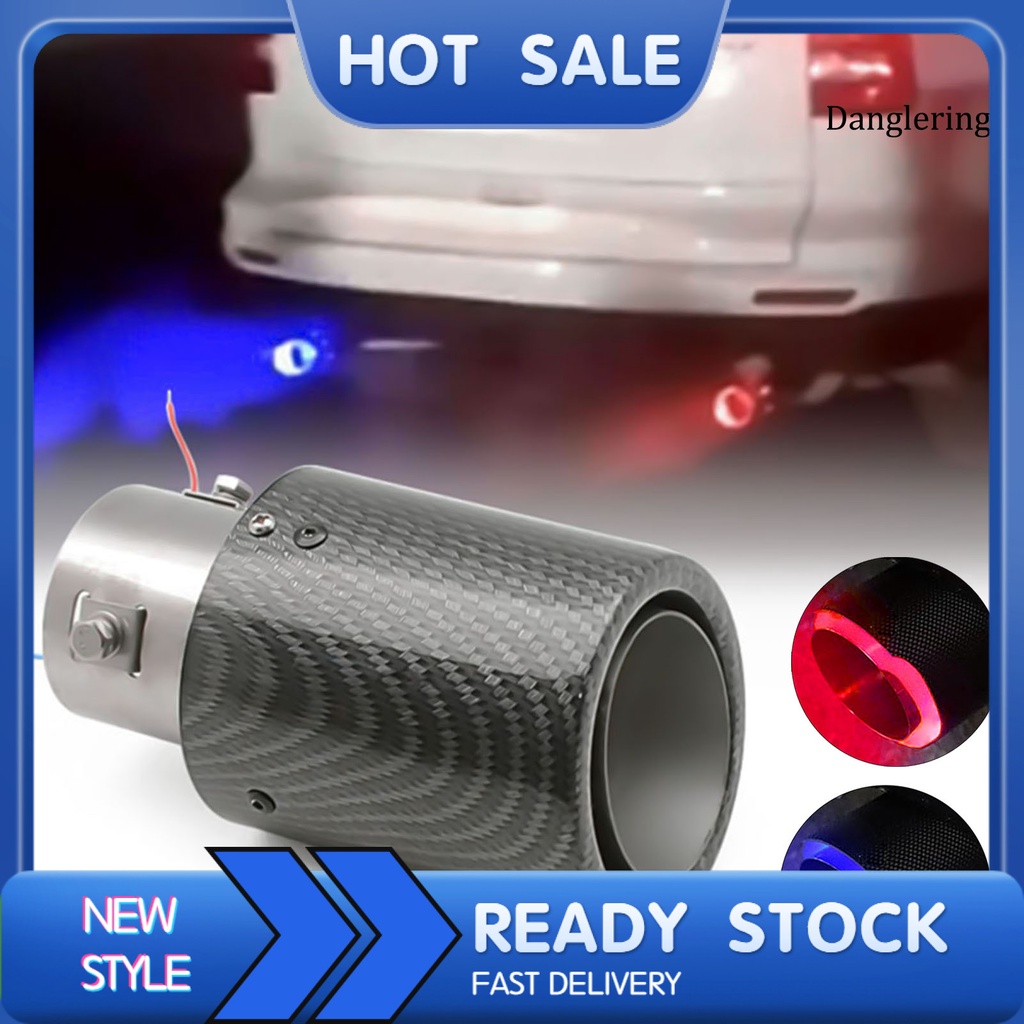 Đầu gắn ống pô xe hơi có đèn Led bằng thép không gỉ độc đáo sành điệu