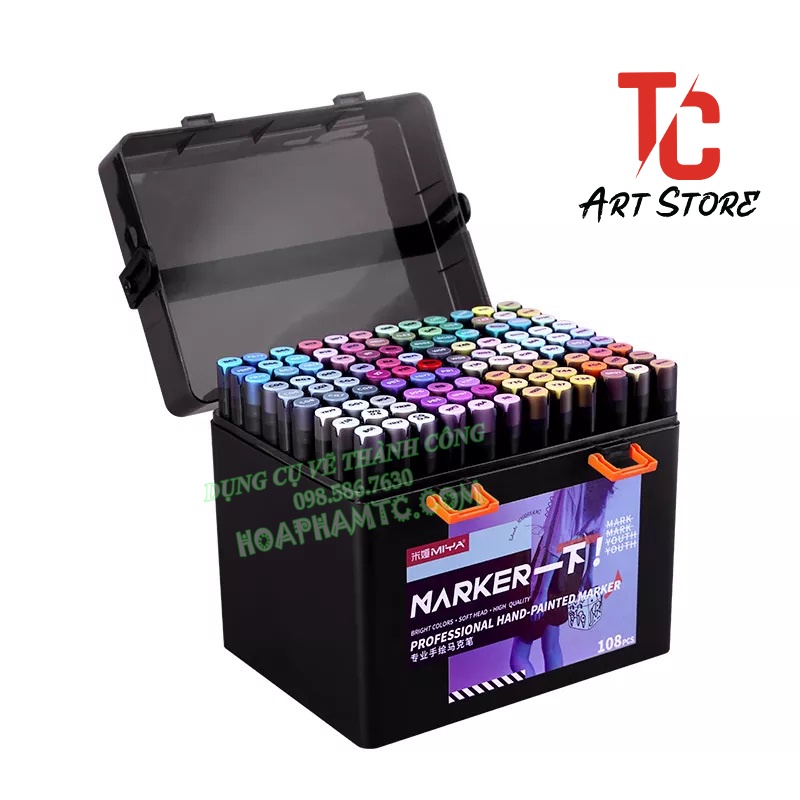 Bộ 60/80 Màu Marker Cao Cấp MIYA ( Professional hand-painted marker)