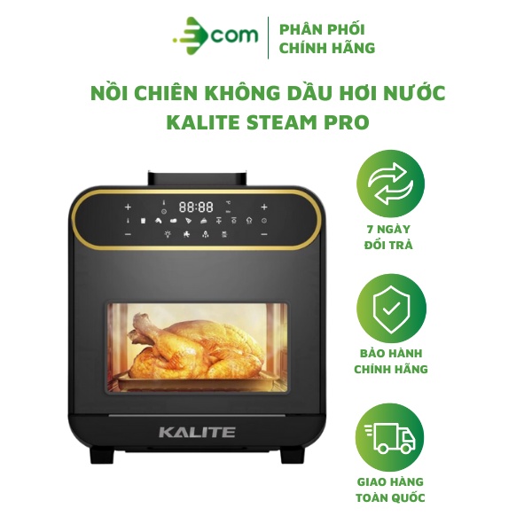 [Mã ELMALL1TR giảm 5% đơn 3TR] Nồi chiên không dầu hơi nước Kalite Steam Pro