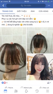 Tóc giả Mái mưa có mai
