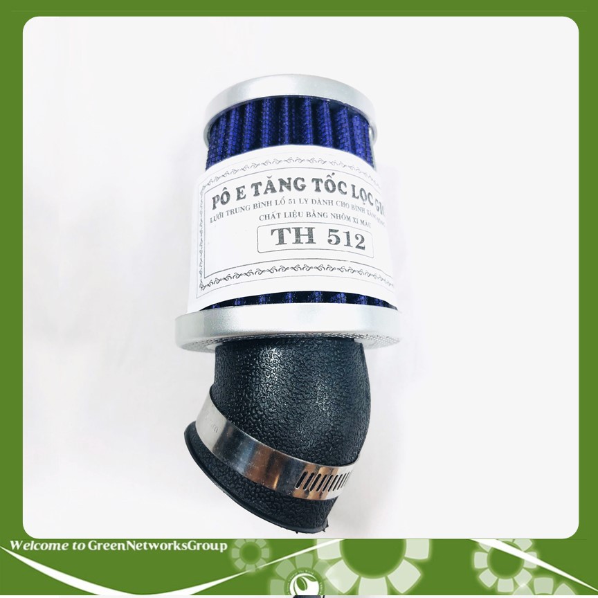 Lọc gió tăng tốc xe máy Pô E Tăng Tốc TH512 Greennetworks