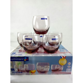 Bộ 6 ly thủy tinh thấp  Luminarc Salto J5386 (Hồng)