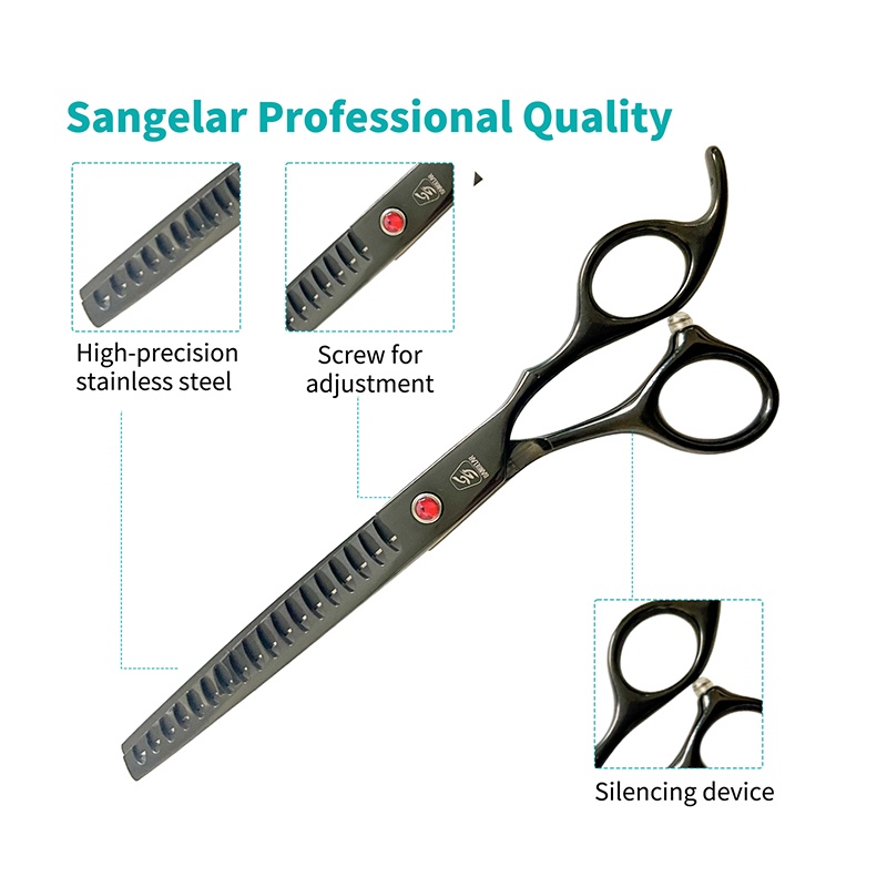 Kéo Cắt Tỉa Lông Thú Cưng Hình Xương Cá 7 inch 35% - 50%