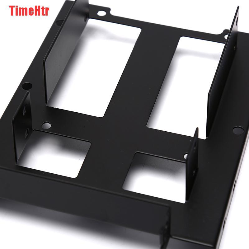 TimeHtr 3.5" 2.5" SSD HDD to PCI PCI-e Metal Mount PC Casing Hard Drive Bracket Adapter