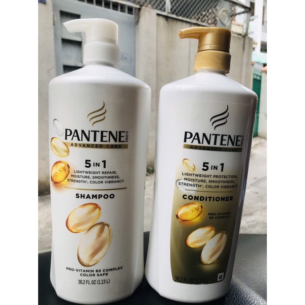 Dầu gội và xả Pantene Advanced Care 5 in 1 Pro VitaminB5 Complex (38.2 fl oz 1.13L)