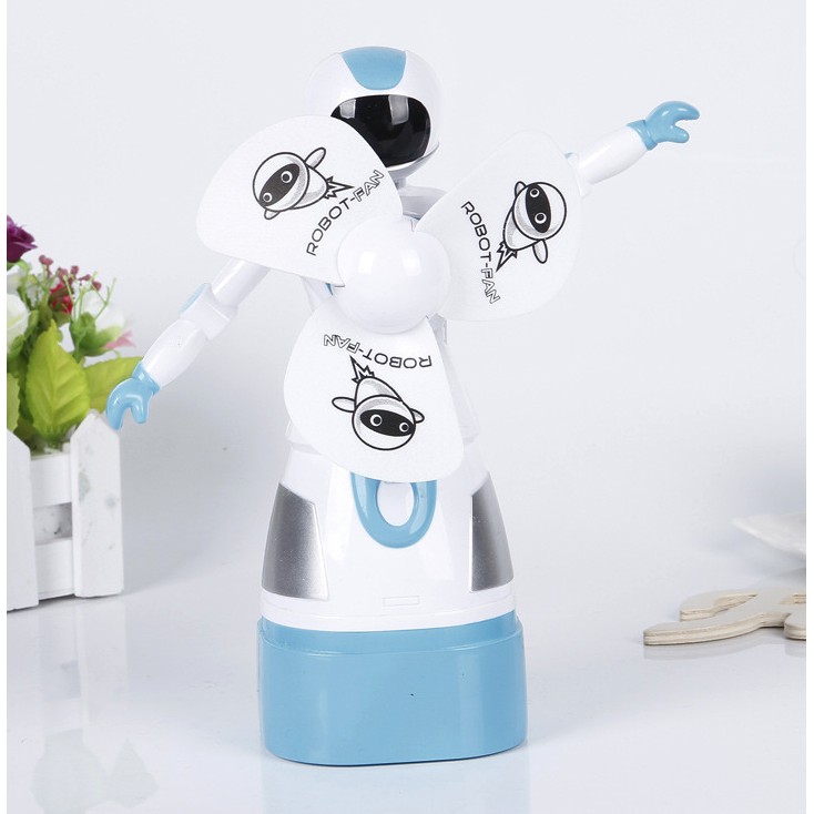 Quạt tích điện hình siêu nhân để bàn