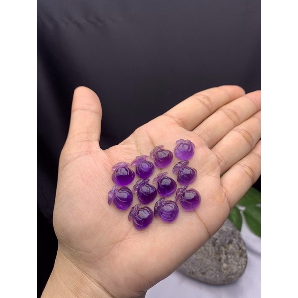 Mặt dây chuyền th.ạch anh tím