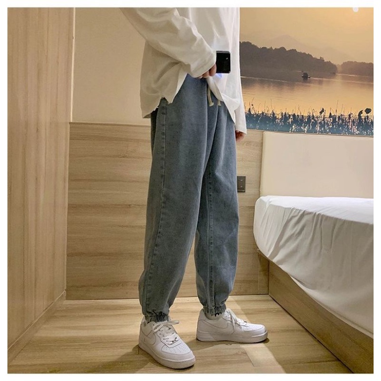 quần jean nam baggy ống chất bò cao cấp dáng suông đẹp 014 | BigBuy360 - bigbuy360.vn