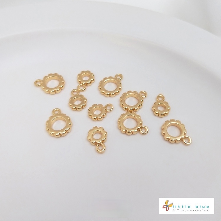 Mặt Dây Chuyền Nhẫn Bằng Đồng Mạ Vàng 14K diy