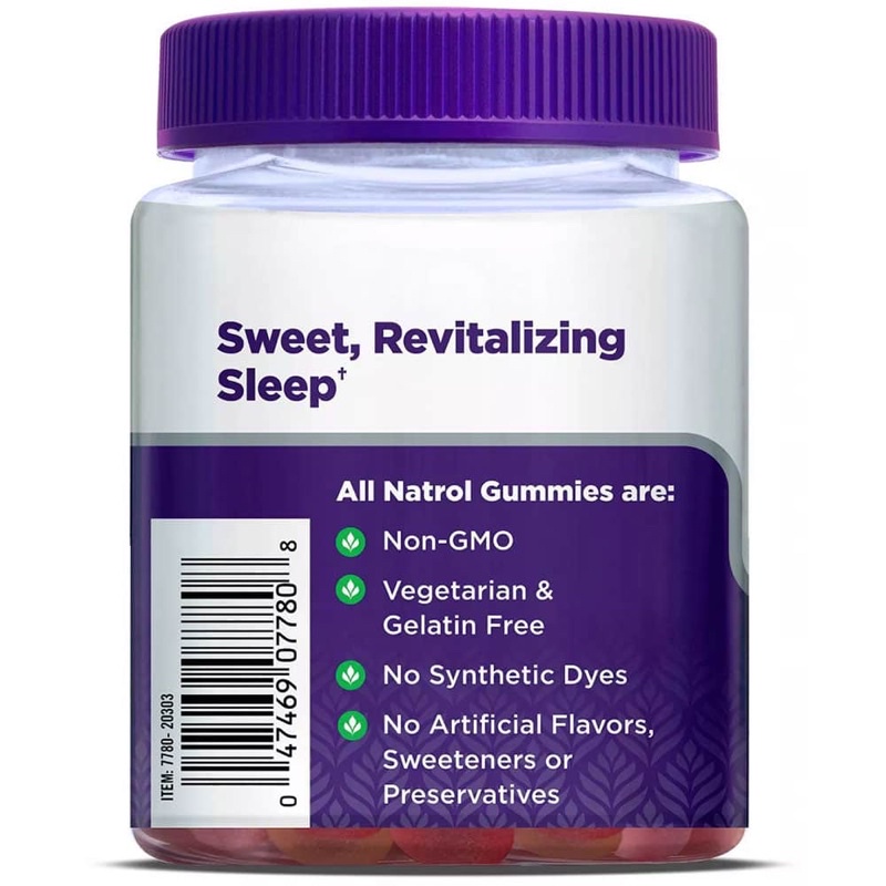 Kẹo ngủ Natrol melatonin 10mg, hỗ trợ ngủ ngon, tăng miễn dịch