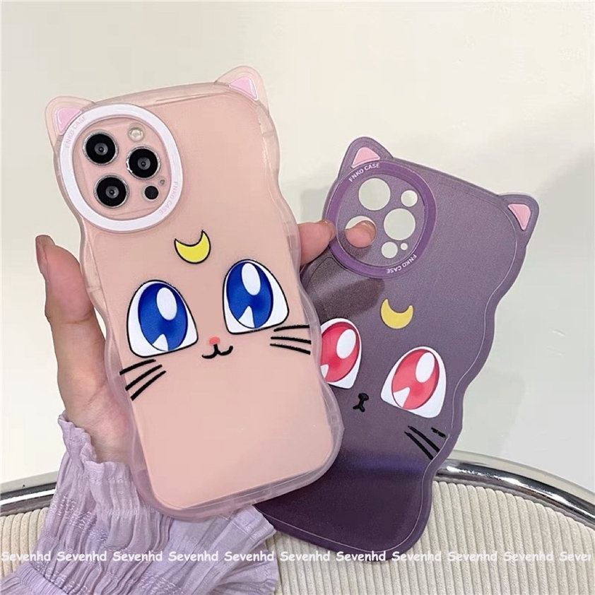 Ốp Điện Thoại Họa Tiết Hoạt Hình Tai Mèo Nhật Bản Dễ Thương Cho iPhone 14 13 12 11 Pro Max SE2020 X XR Xs Max 7 8 Plus