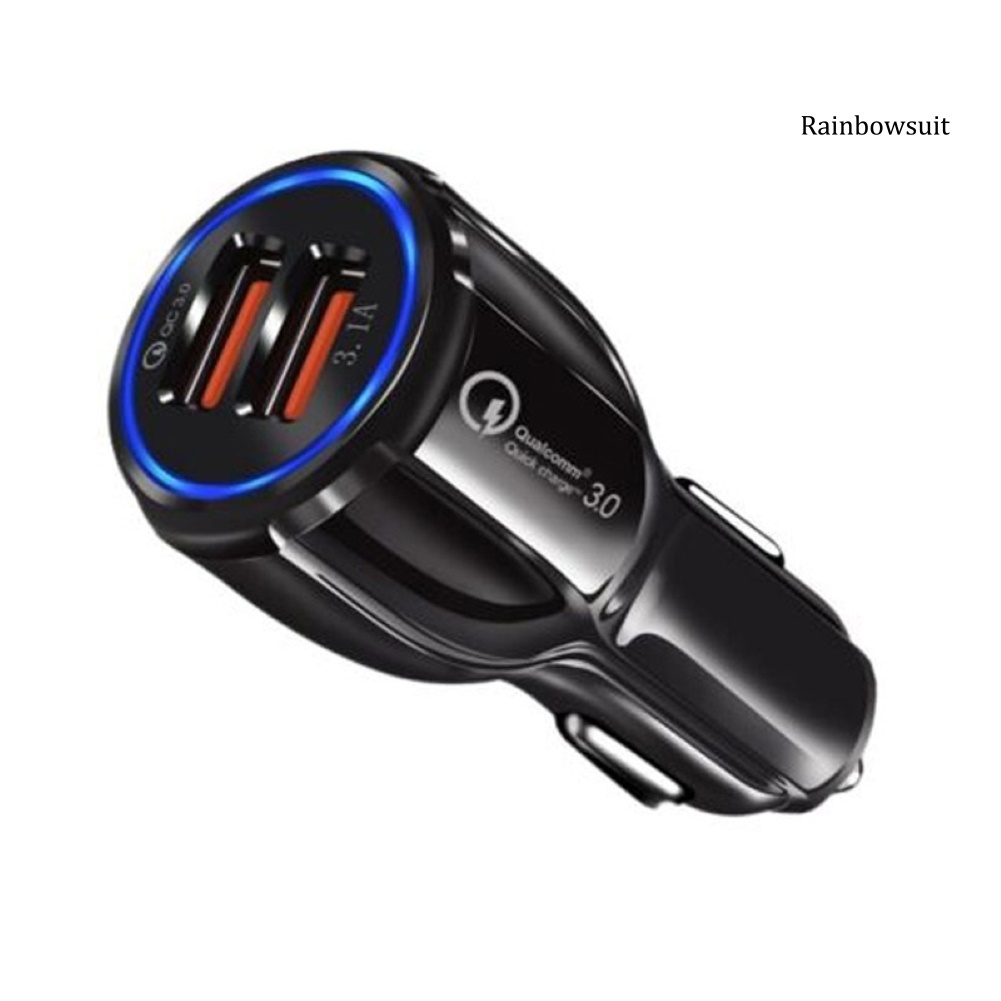 Tẩu Sạc Điện Thoại Nhanh Qc3.0 3.1a Hai Cổng Usb Cho Xe Hơi