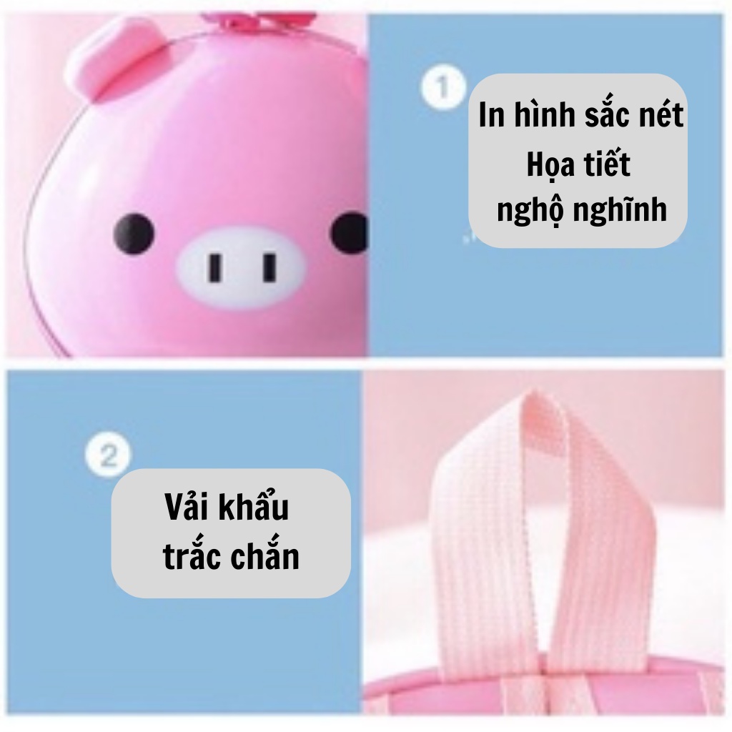 Balo cho bé mẫu giáo mầm non FREESHIP Balo trứng cho bé nắp nhựa hình thú chống va đập cho bé