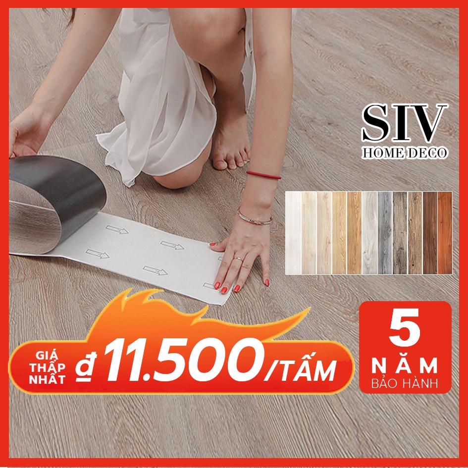 SIV Sàn Nhựa Giả Gỗ Tự Dán Giảm giá lớn91X15CM ĐỘ DÀY ĐỦ 2MM,GỖ-VÂN ,Sàn Nhựa Vân gỗ Dán ,sàn giả gỗ