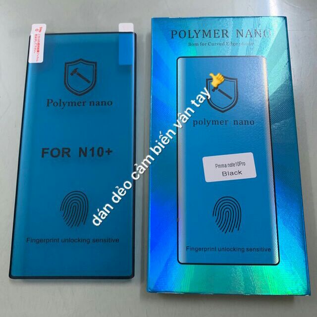 Dán dẻo full Polymer nano cho samsung galaxy note 10 pro