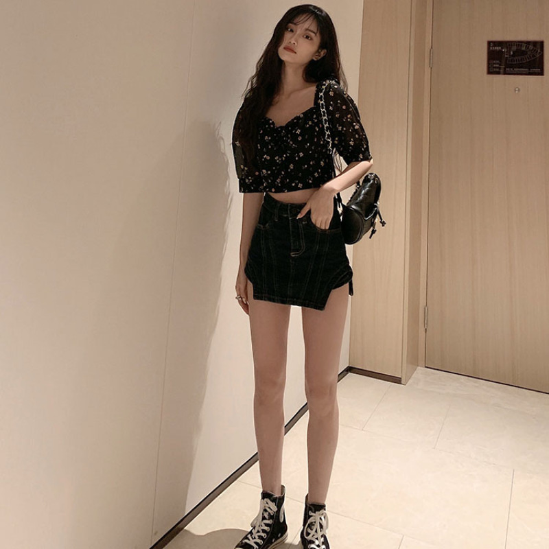 Áo Croptop Trễ Vai In Hoa Cho Nữ | BigBuy360 - bigbuy360.vn