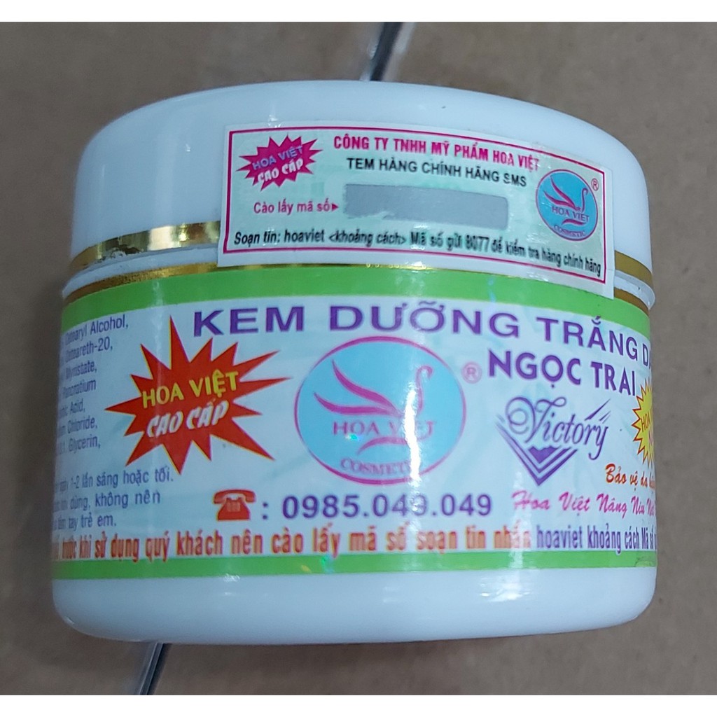 kem trắng da ngọc trai hoa việt loại 1