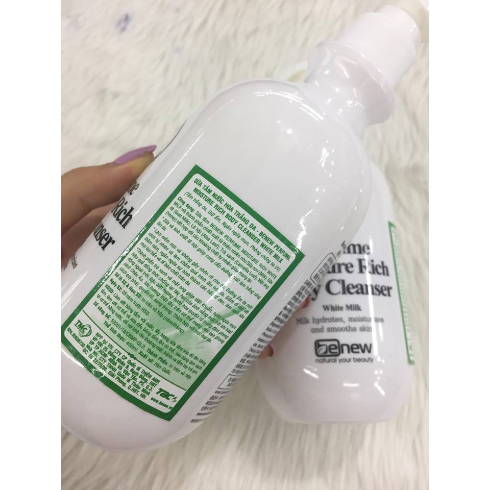 Sữa tắm collagen chống lão hóa da Benew Whitening Body Hàn Quốc 500ml