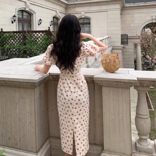 ĐẦM MIDI CHERRY - ĐẦM CHERRY CHẤT ĐẸP