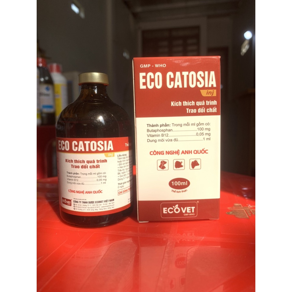 ECO CATOSIA inj 100ml Kích Thích Quá Trình Trao Đổi Chất. Catosal Chống Còi, Tăng Đề Kháng, Bại Liệt, Co Giật, Stress...