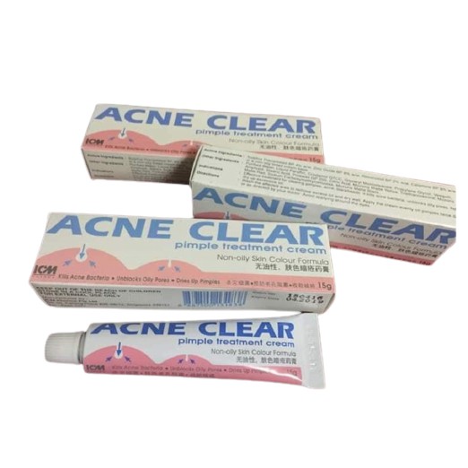 Kem giảm mụn mủ mụn bọc sưng đau ACNE CLEAR pimple treatment cream