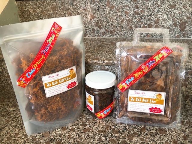 [100% BÒ ĐÙI TƯƠI SẠCH] Bò khô miếng loại I - 500gr Đà Nẵng Tram Ho | BigBuy360 - bigbuy360.vn