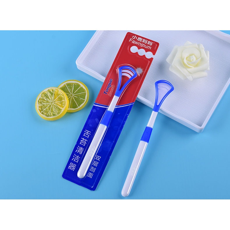 Dụng cụ cạo làm sạch lưỡi bằng silica gel tiện lợi