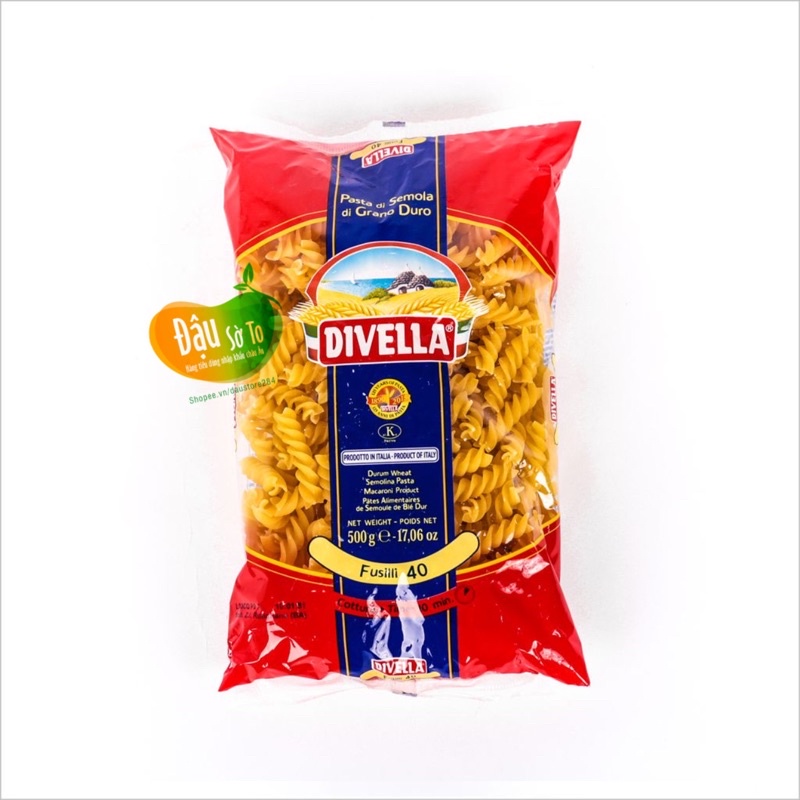 Mỳ ống vát Ý Divella 500g- (Pennoni Rigati số 29)
