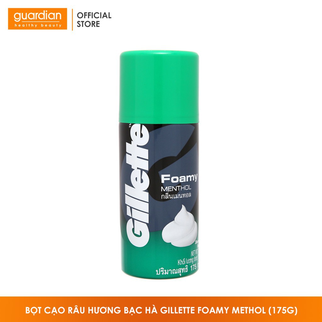 Bọt cạo râu hương bạc hà Gillette Foamy Methol (175g)