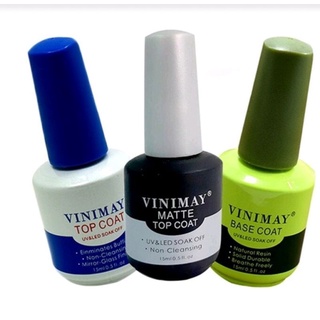 Bộ sản phẩm VINIMAY (kiềm dầu, base, cứng móng, top bóng, lì, cường lực, gel giọt sương, tạo loang ) Ann933233