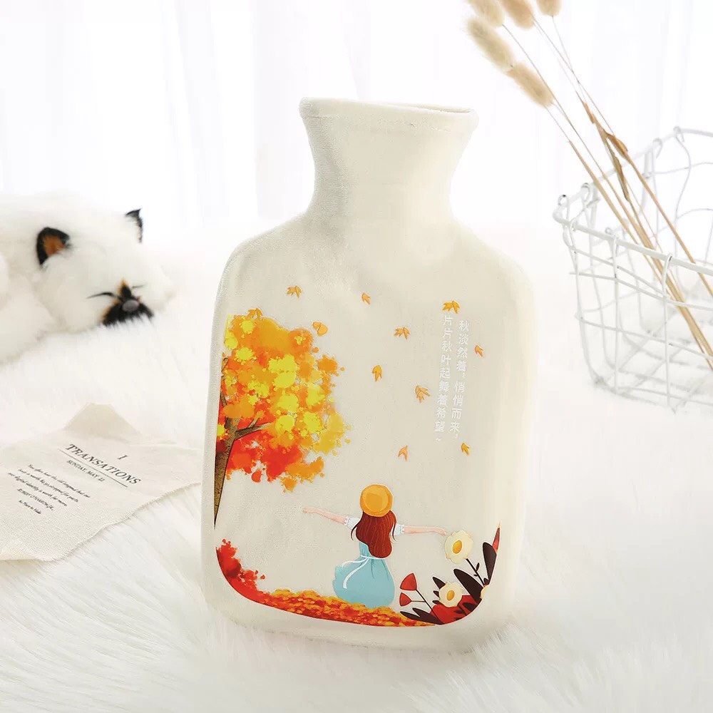 Túi chườm ấm bụng size lớn 1000ml mẫu đẹp, chườm nóng lạnh đa năng/ Túi Chườm Đau bụng Kinh nguyệt dành cho nữ tới tháng