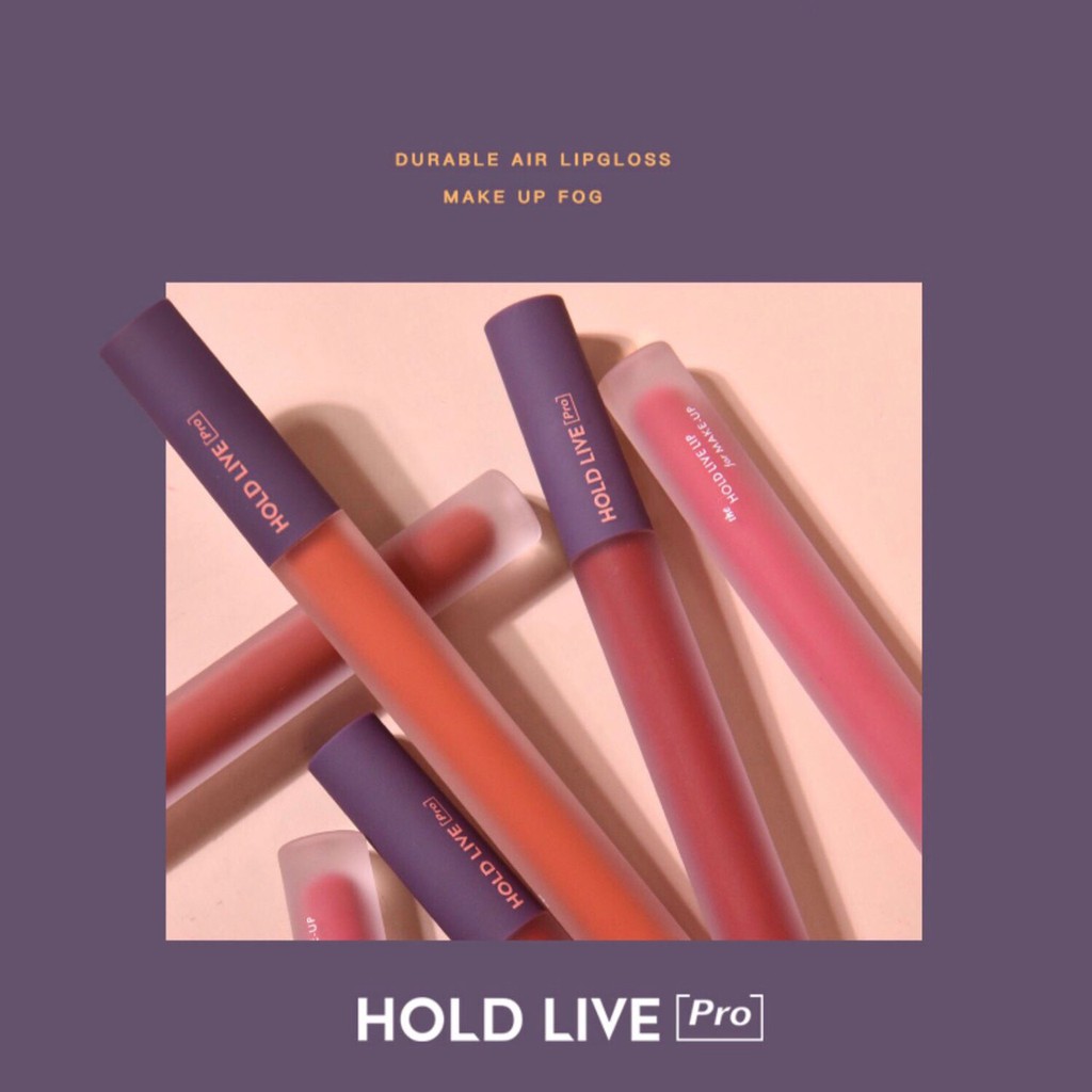 Son kem HOLD LIVE mềm mịn mọng môi Durable Air Lip Gloss HLIV55