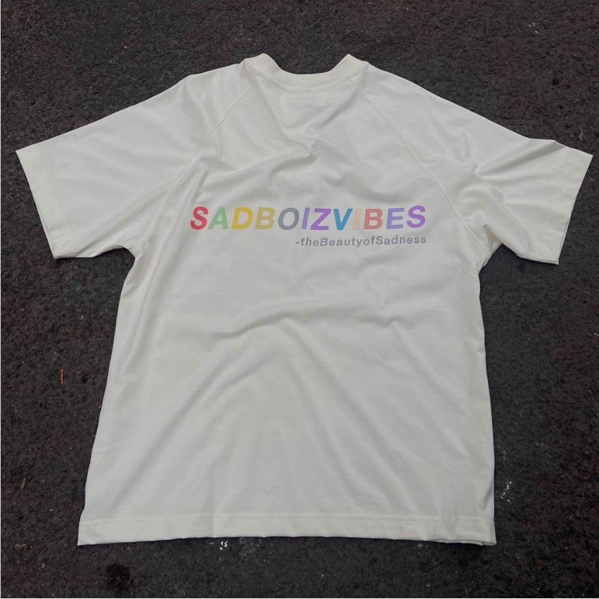 Áo thun nam nữ tay lỡ form rộng unisex Sadboiz Vibes mẫu cực hot 2021 vải mịn dày dặn co dãn tốt Lyn Fashion