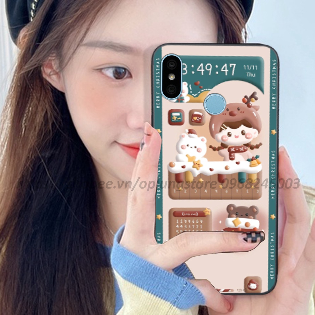 Ốp lưng Xiaomi Redmi 6 Pro / Mi 6X / S2 / A2 Lite in hình 3D gấu,thỏ cute dễ thương