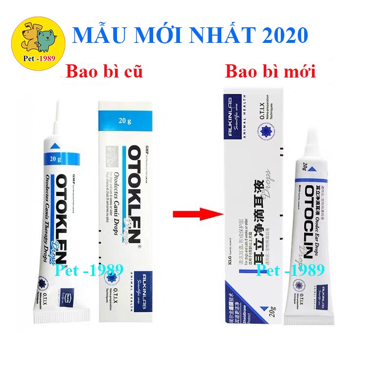 Thuốc nhỏ Tai otoklen trị rận tai cho thú cưng Pet-1989