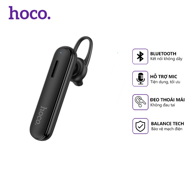 Tai nghe Bluetooth Hoco E36 V4.2 hỗ trợ mic, tương thích nhiều thiết bị