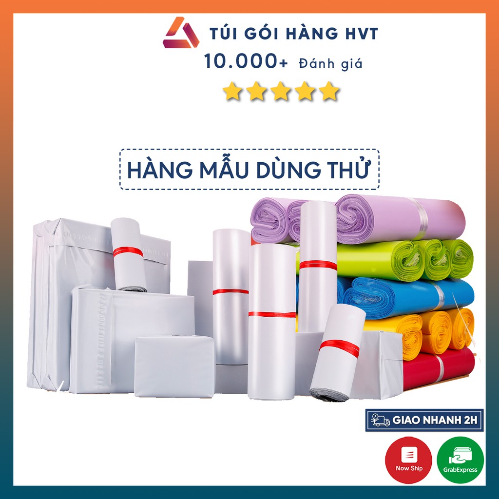 [Set túi mẫu] Túi gói hàng niêm phong tự dính - Túi đóng hàng chuyển phát nhanh NHỰA HVT đủ kích thước - màu sắc