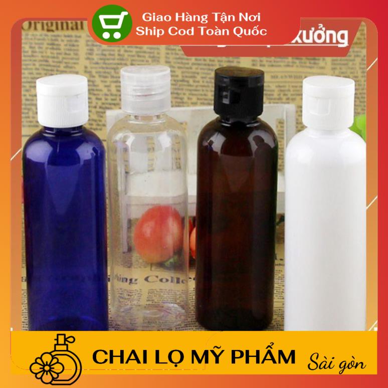 Chai Chiết Mĩ Phẩm ❤ SIÊU RẺ ❤ Chai lọ nhựa pet nắp bật [100ml,50ml,30ml,20ml] chiết mỹ phẩm, dầu gội, sữa tắm .