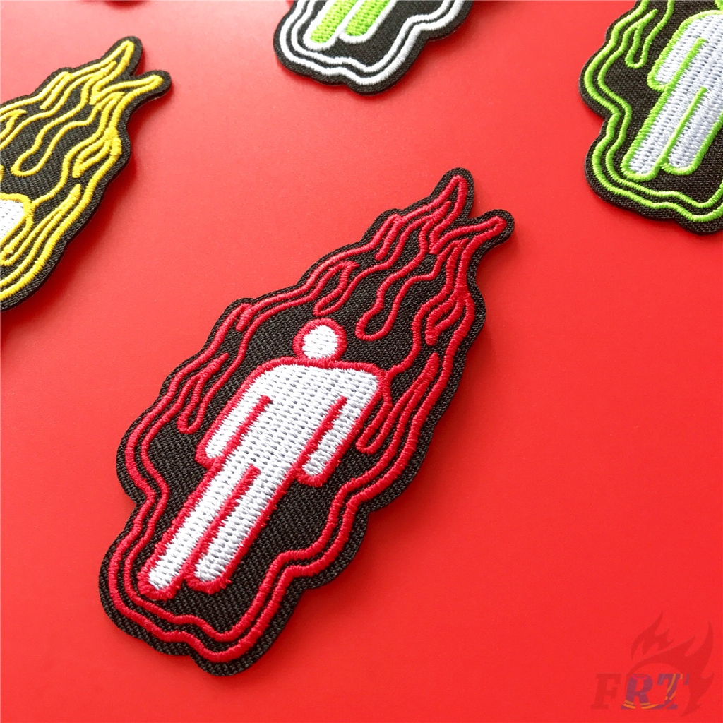 Miếng vá trang trí quần áo DIY thêu biểu tượng ca sĩ Billie Eilish