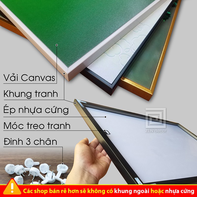 [CHỌN LỌC] 20 mẫu tranh vải Canvas có khung nổi, Full vật liệu | BigBuy360 - bigbuy360.vn