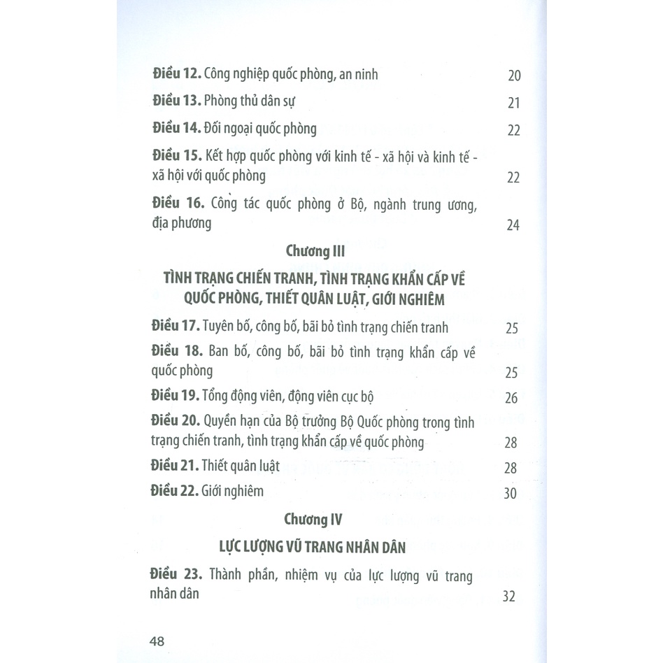 Sách - Luật Quốc Phòng