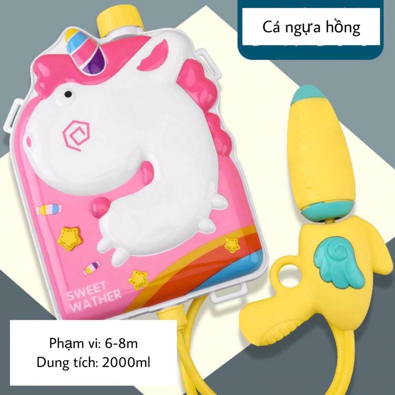 Ba lô súng nước đồ chơi cho trẻ em