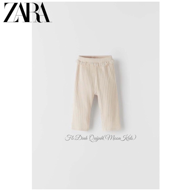 Quần Zara AUTHENTIC len gân dáng xuông cho bé gái