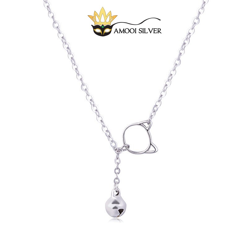 Dây chuyền bạc S925 mèo chuông - Amooi Silver AD132