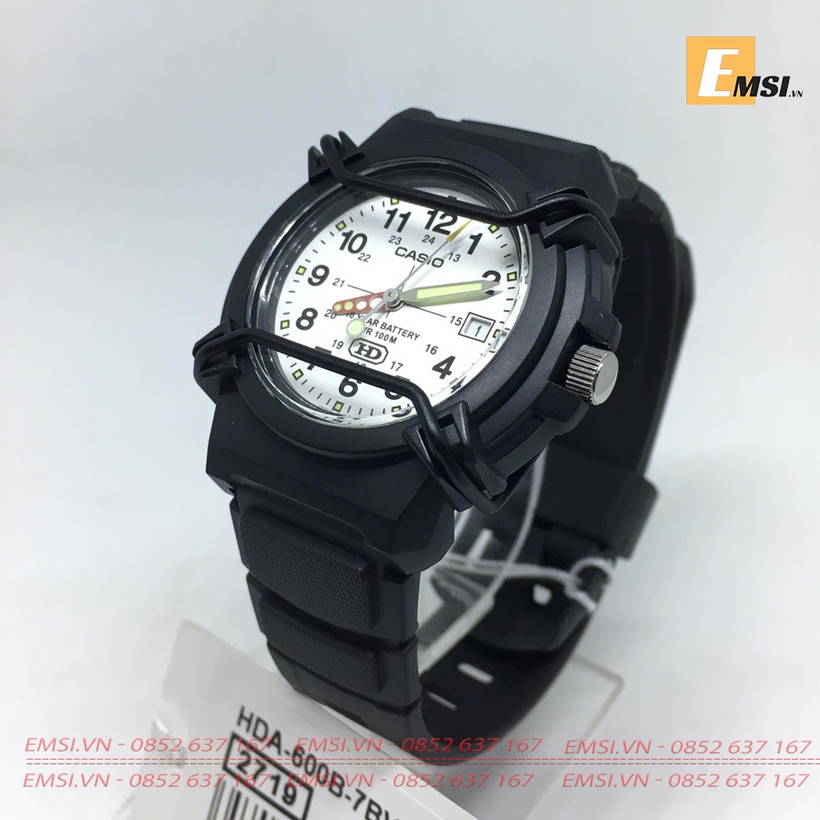 Casio HDA-600B-7B - Đồng Hồ Nam - Pin/Quartz - Size Mặt 41mm - Kính Nhựa EMSI.VN