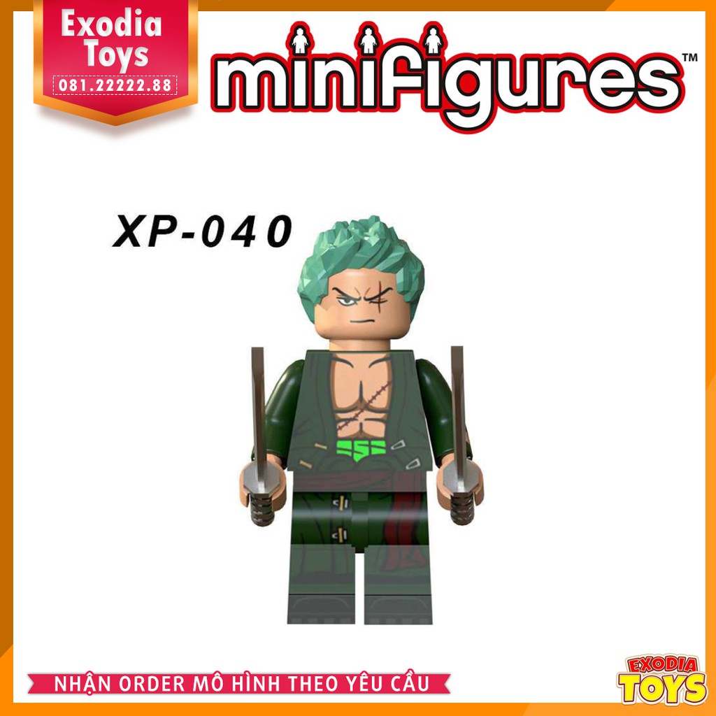 Xếp hình Minifigure nhân vật Anime One Piece : Đảo Hải Tặc - Đồ Chơi Lắp Ghép Sáng Tạo - KORUIT XP036-041