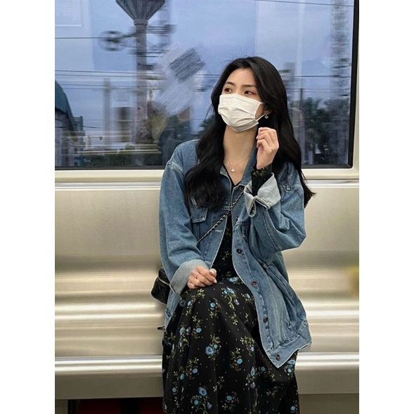 Áo khoác jeans nữ, áo khoác bò form thoải mái siêu xinh kèm ảnh thật