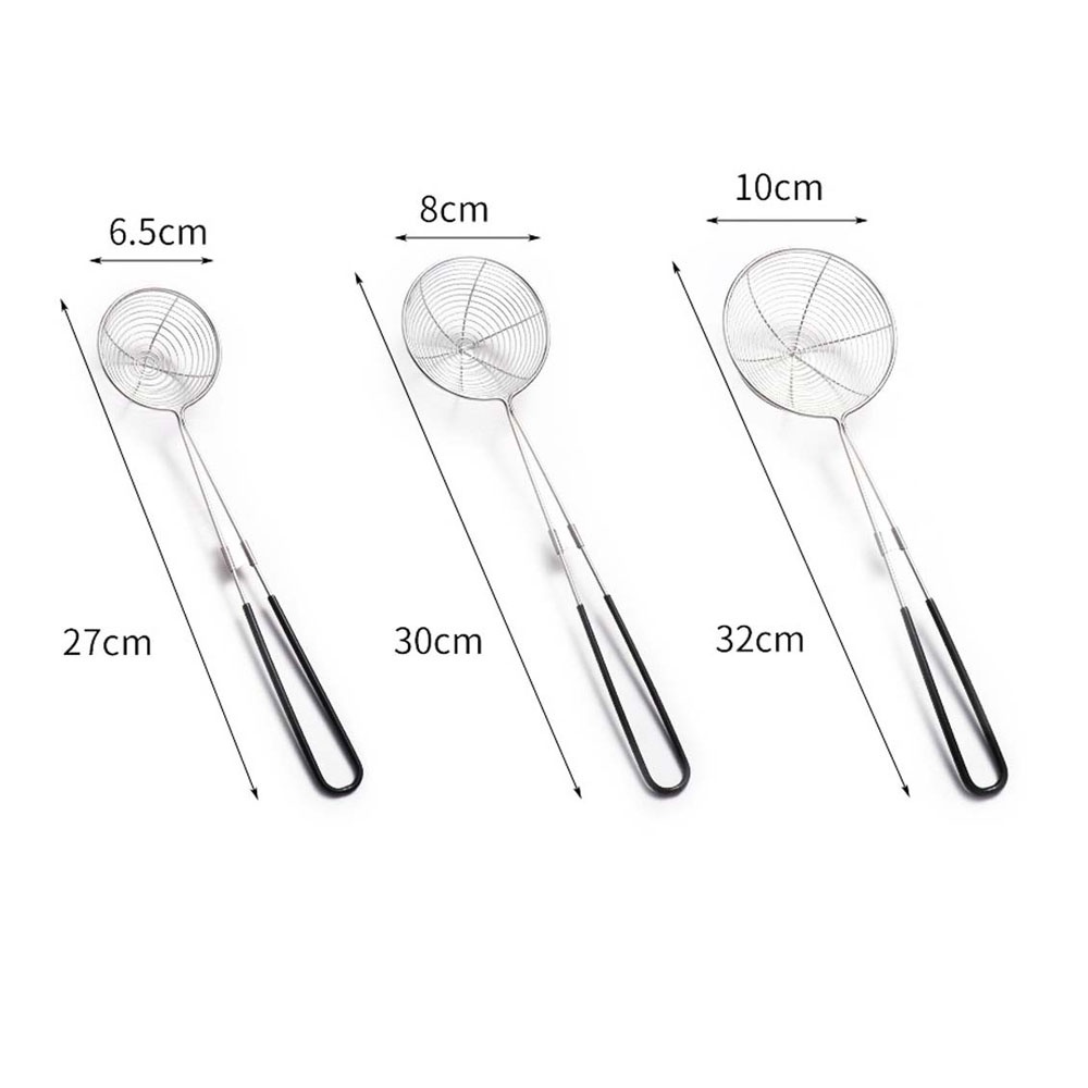 Muỗng Lọc Dầu Bằng Thép Không Gỉ Có Tay Cầm Dài Nhiều Màu Tiện Dụng Cho Nhà Bếp